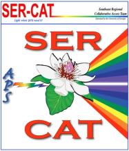 The SER-CAT logo, depicting a flower with beams of rainbow light